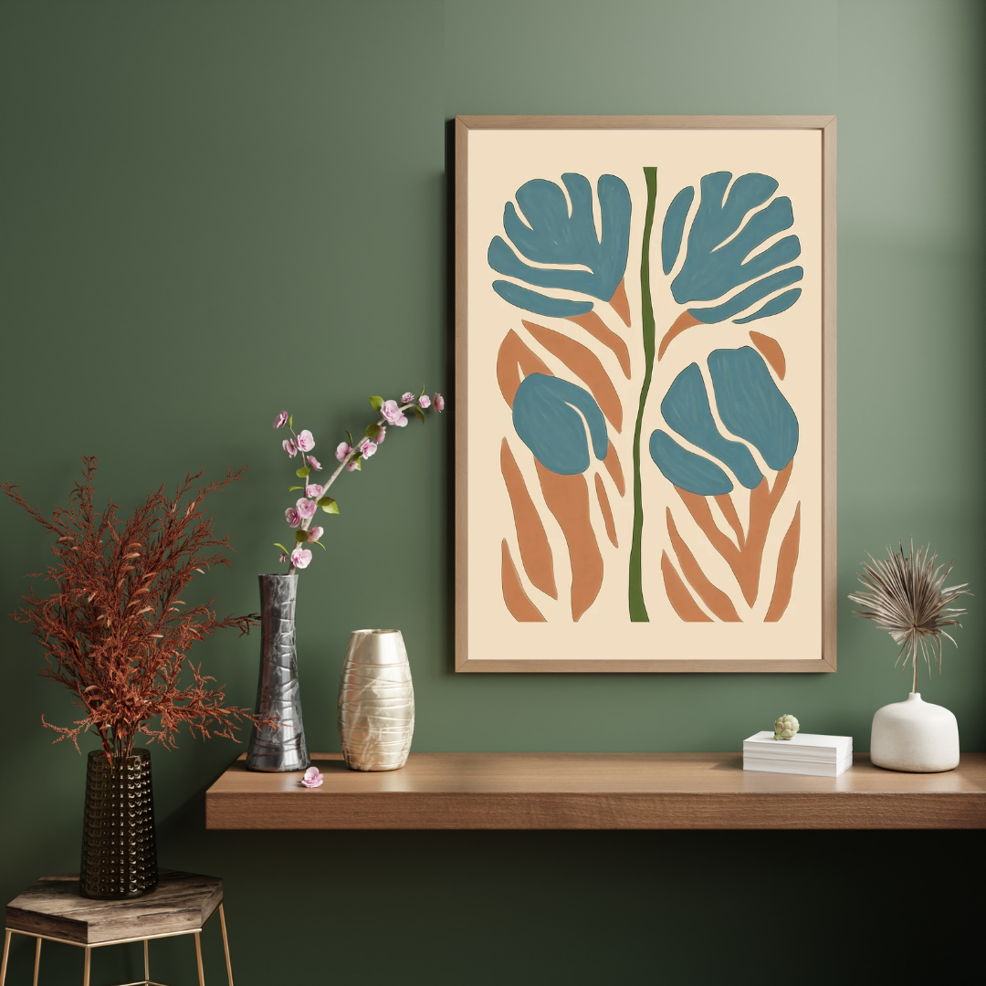 Abstract botanical Poster