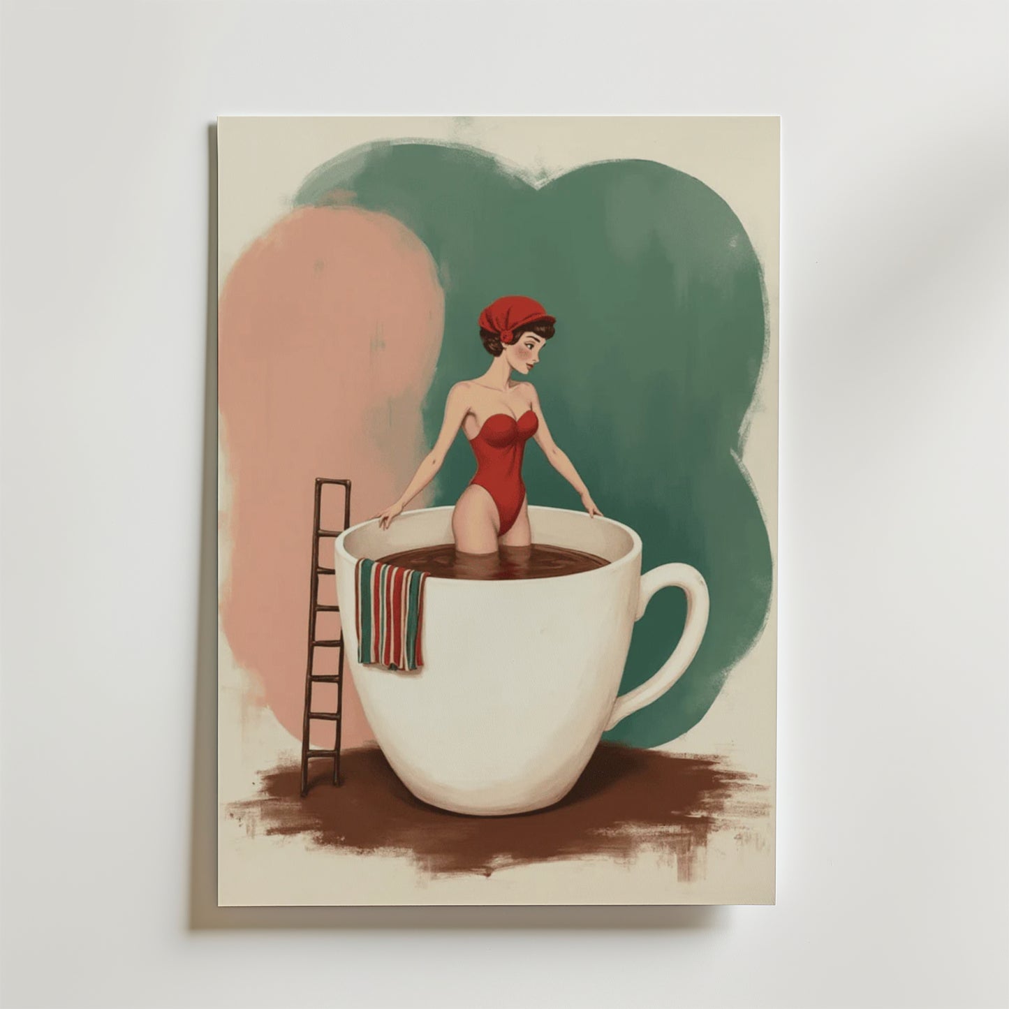 Hot Coffe Bath Poster