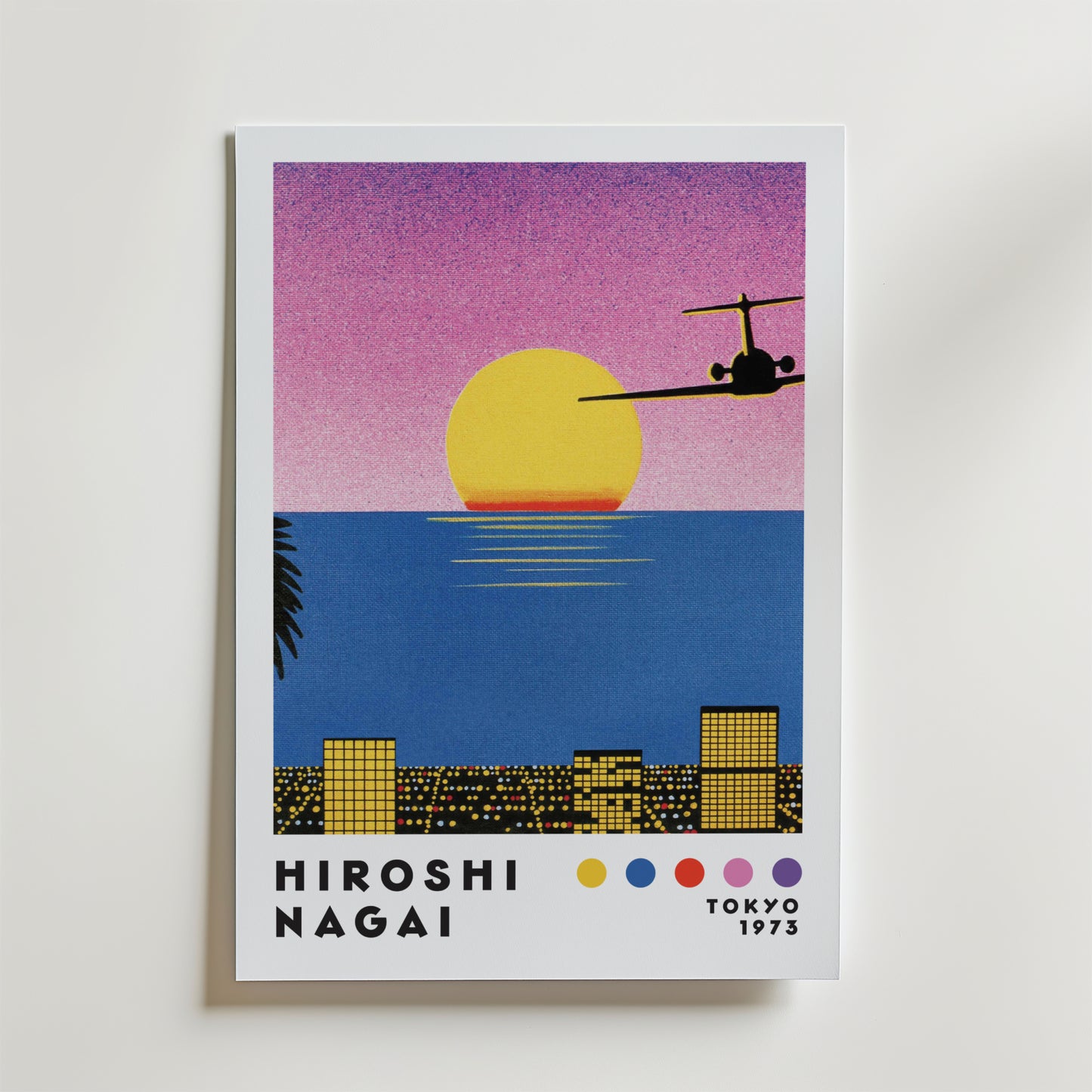 Hiroshi Nagai Sunset Departure Poster
