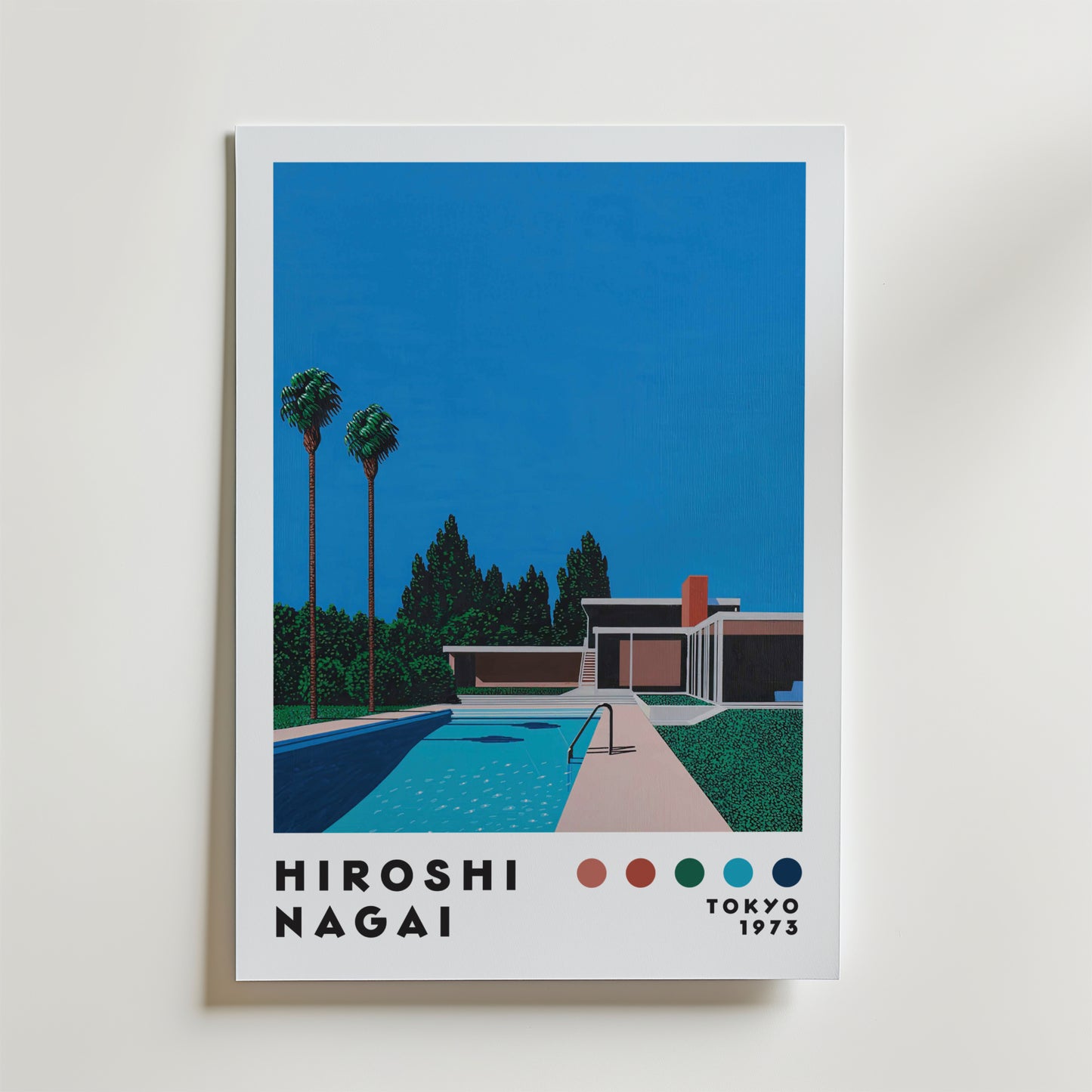 Hiroshi Nagai Poolside Serenity Poster