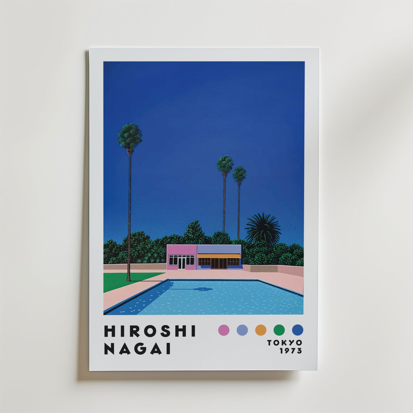 Hiroshi Nagai Poolside House Poster