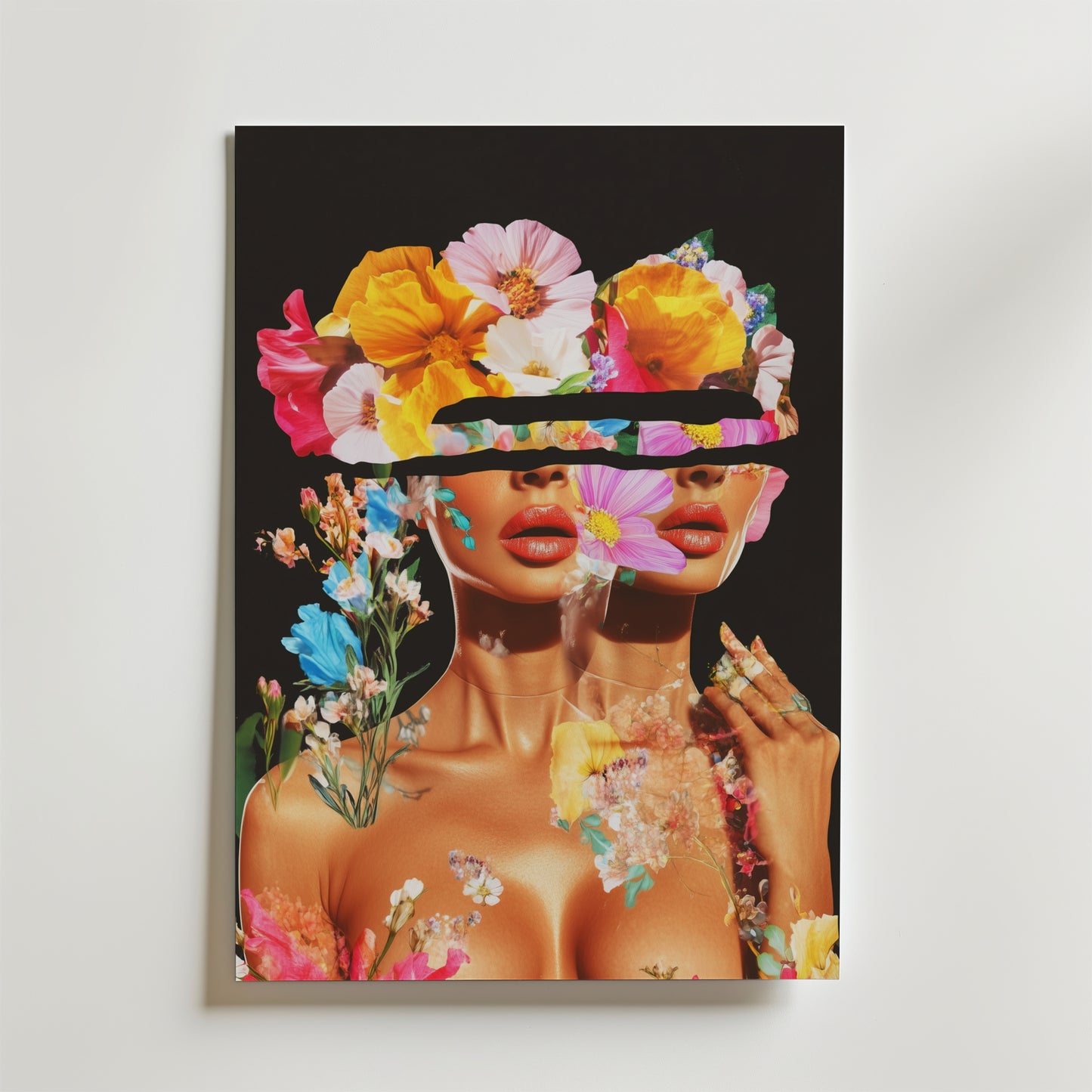Floral Vision Portrait Poster