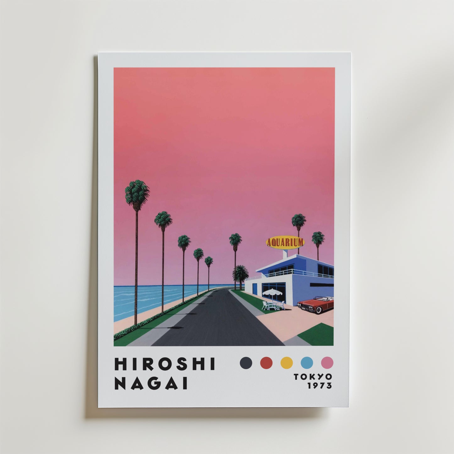 Hiroshi Nagai Sunset Coast Poster