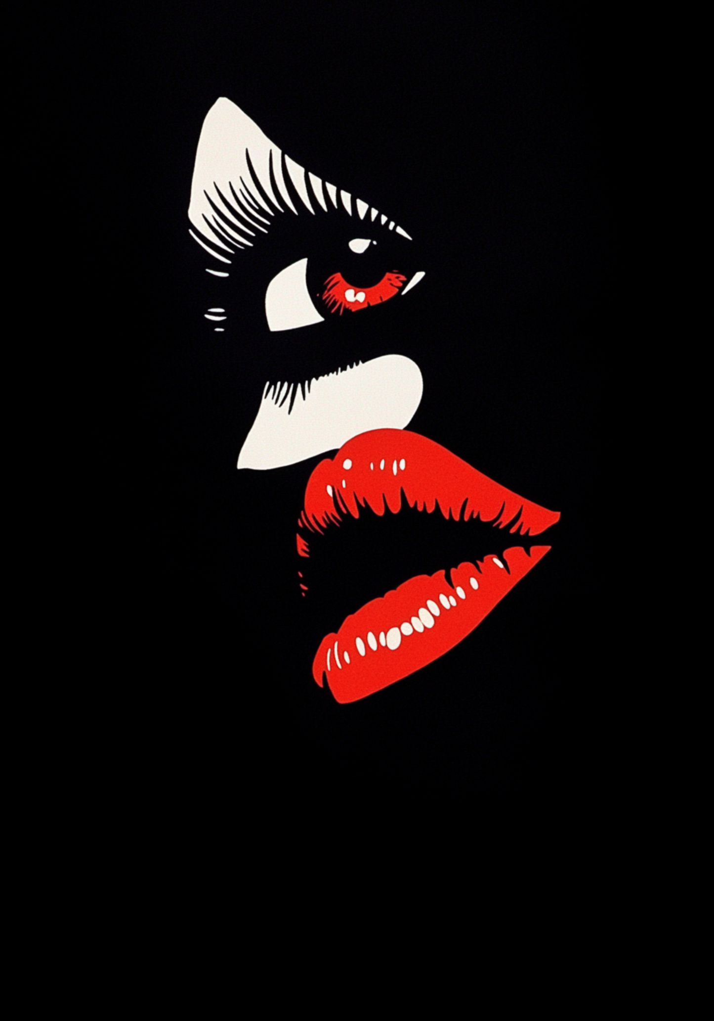 Red Gaze Poster