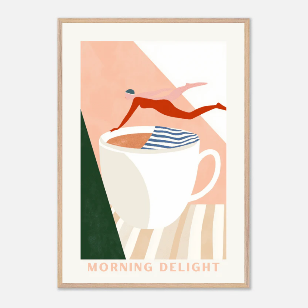 Coffe Diving Drink Poster