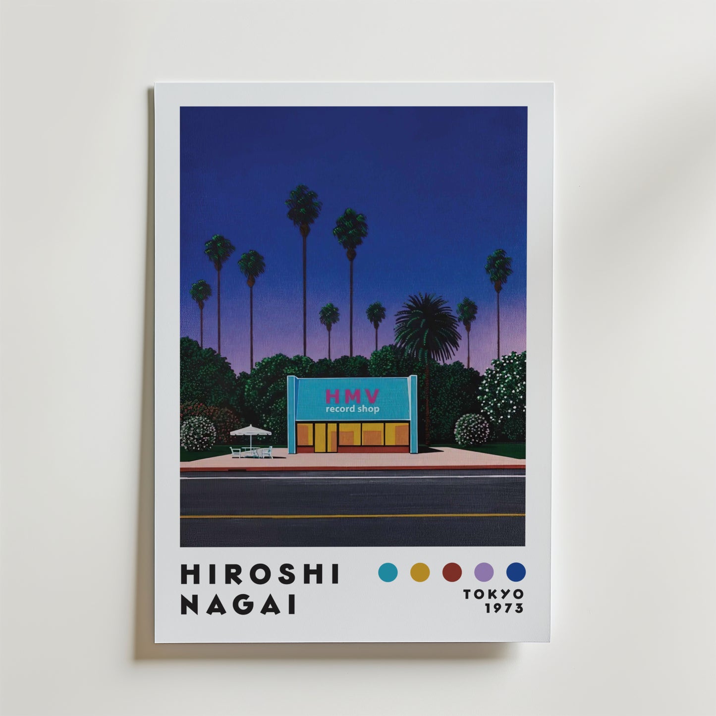 Hiroshi Nagai HMV Record Shop Poster