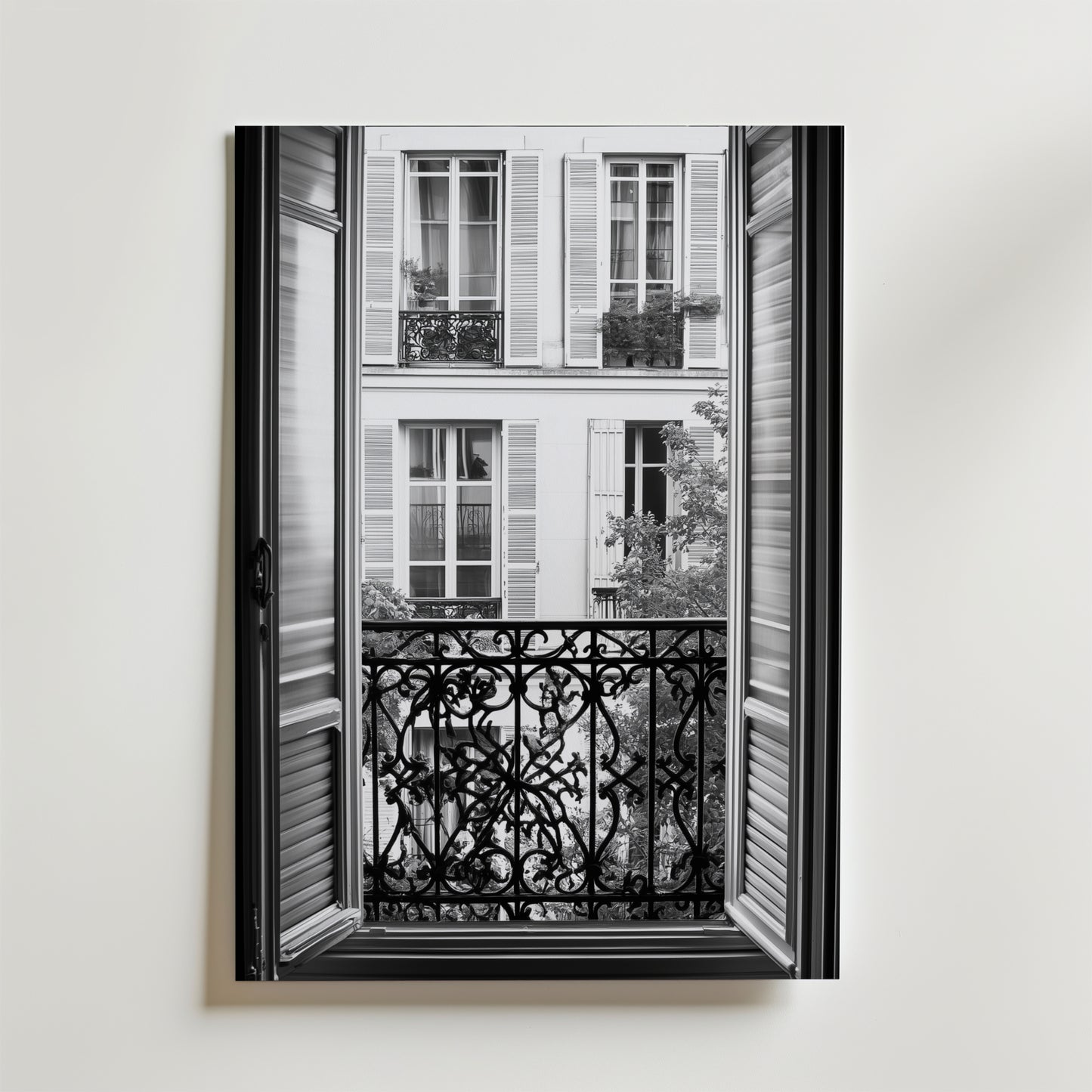 Vintage Paris Balcony Poster