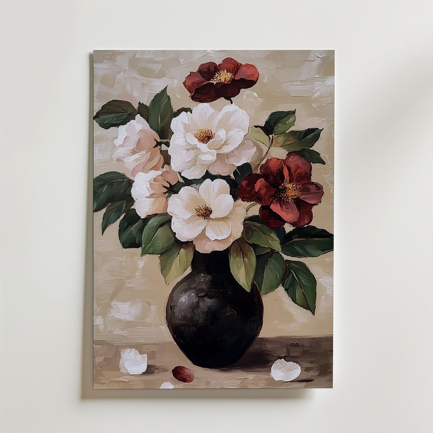 Floral oil painting Poster