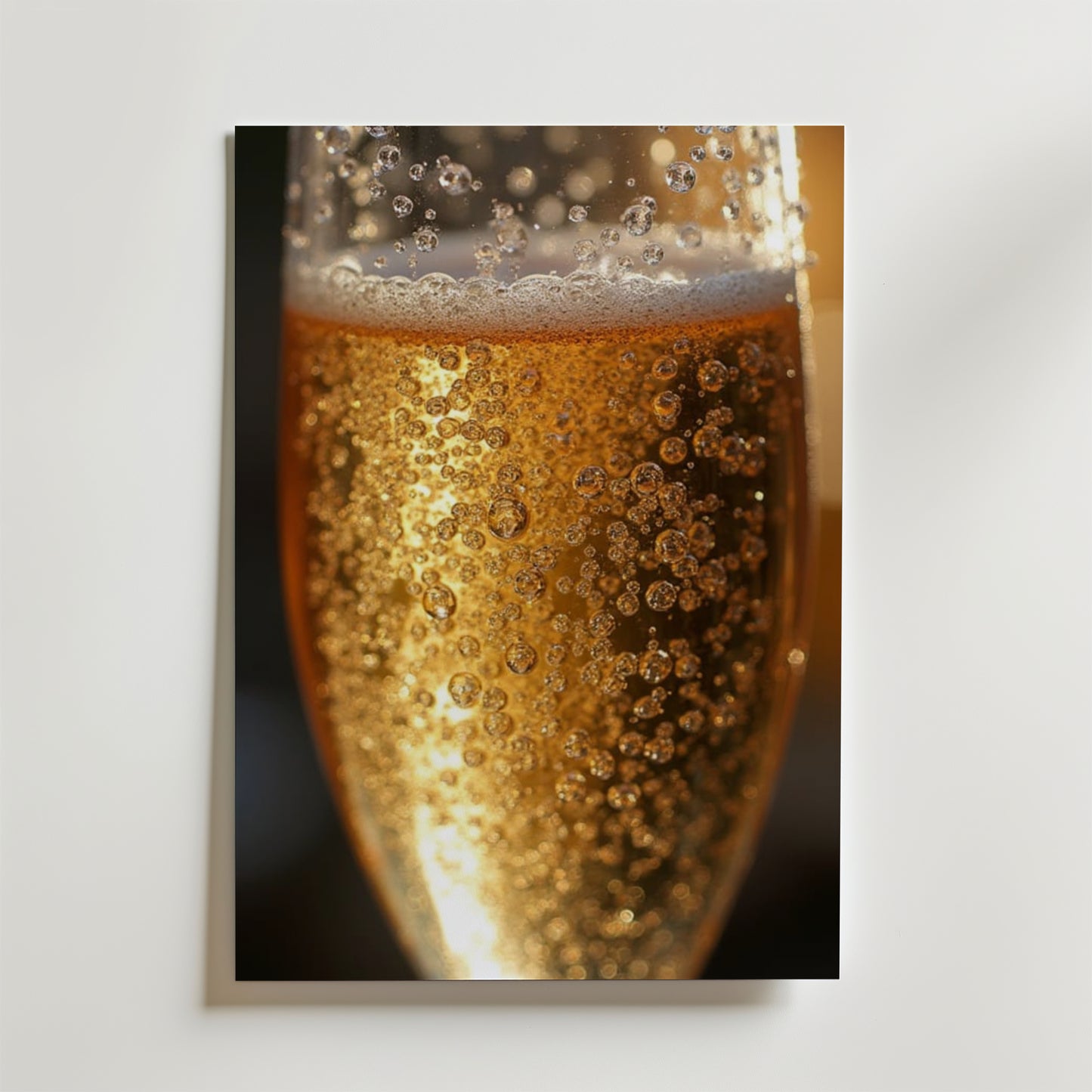 Golden Bubbles Champagne Poster