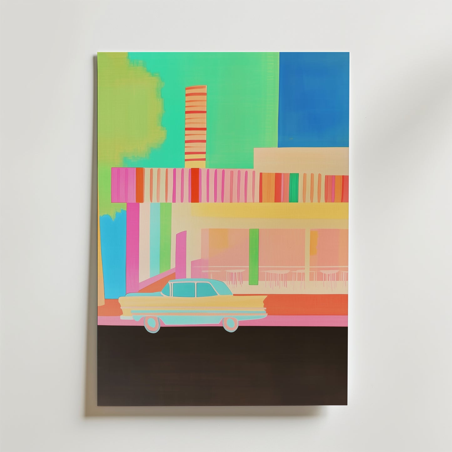 Neon Diner Daydream Poster