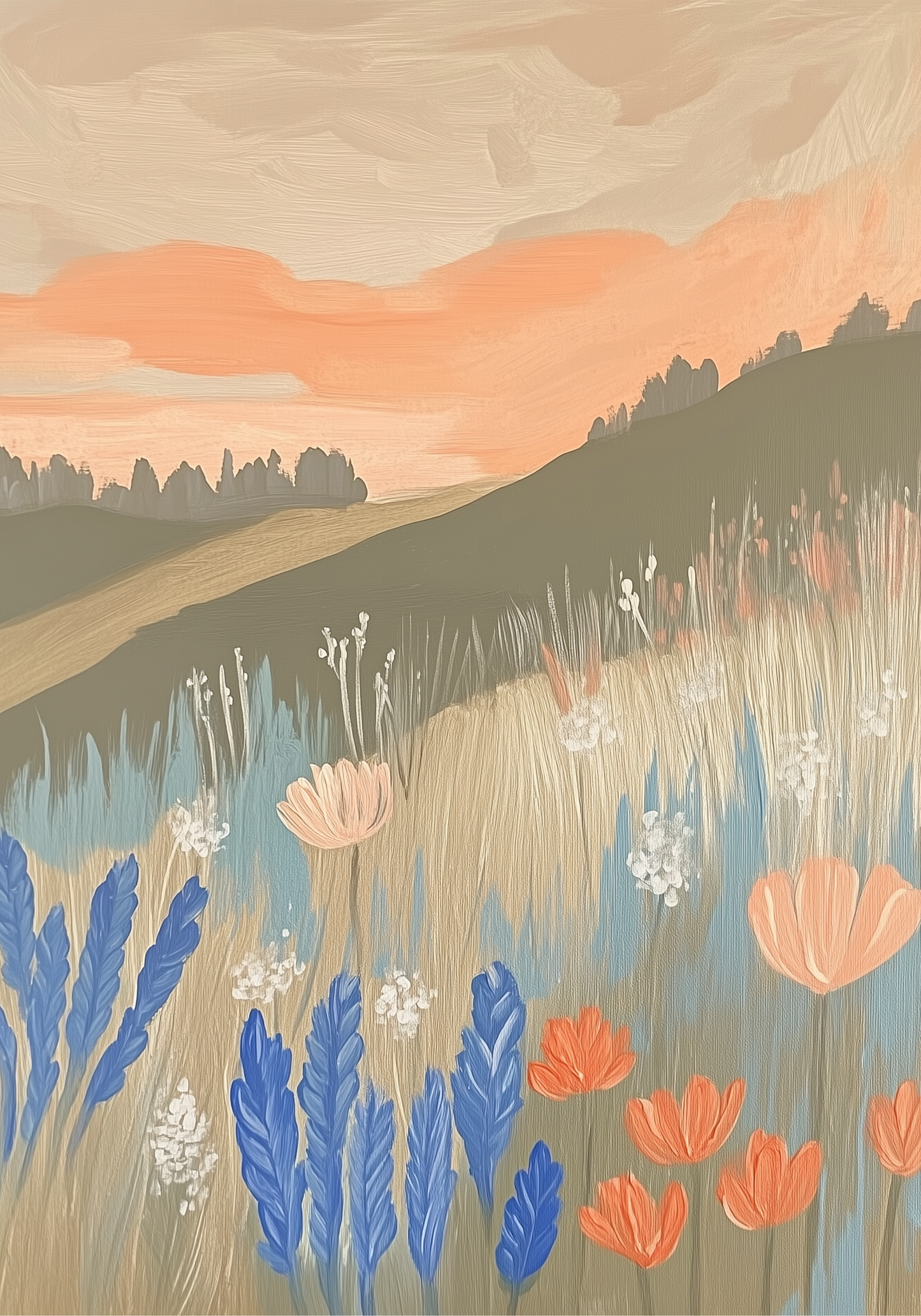 Flower Field Poster