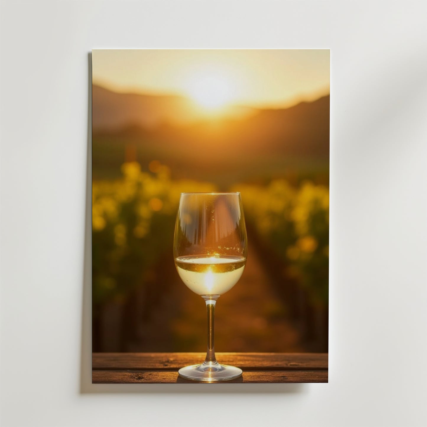 White Wine Field Poster