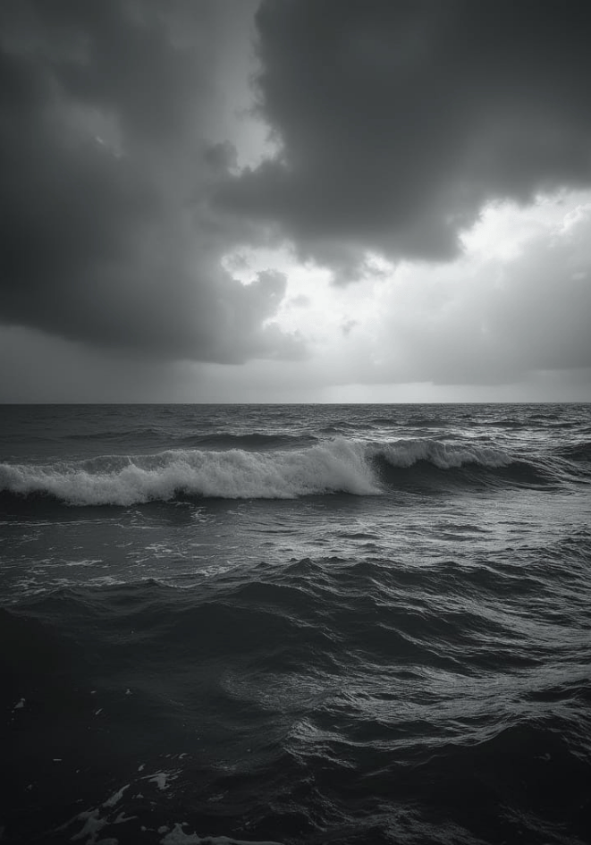 Stormy Waves Poster