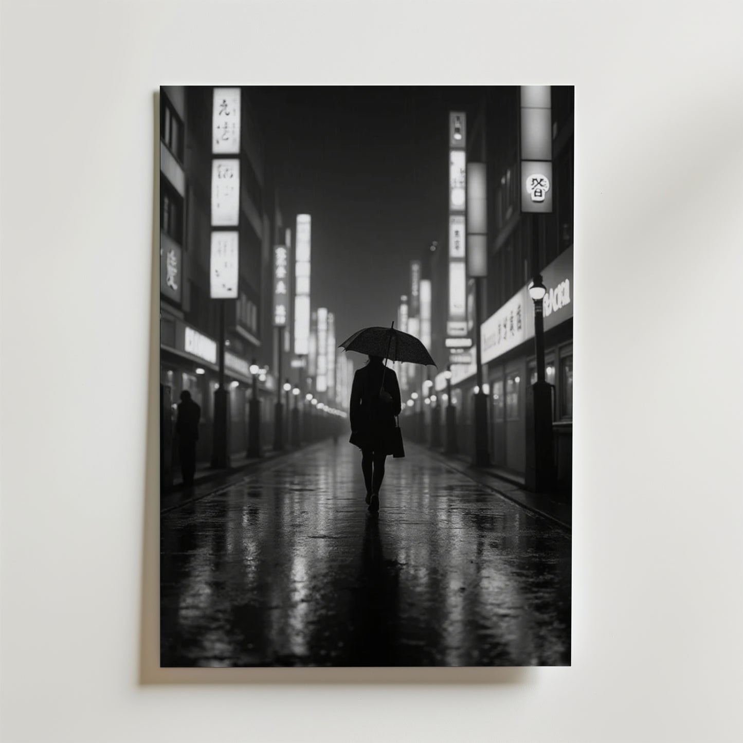 Lonely Walk in the Rain Poster