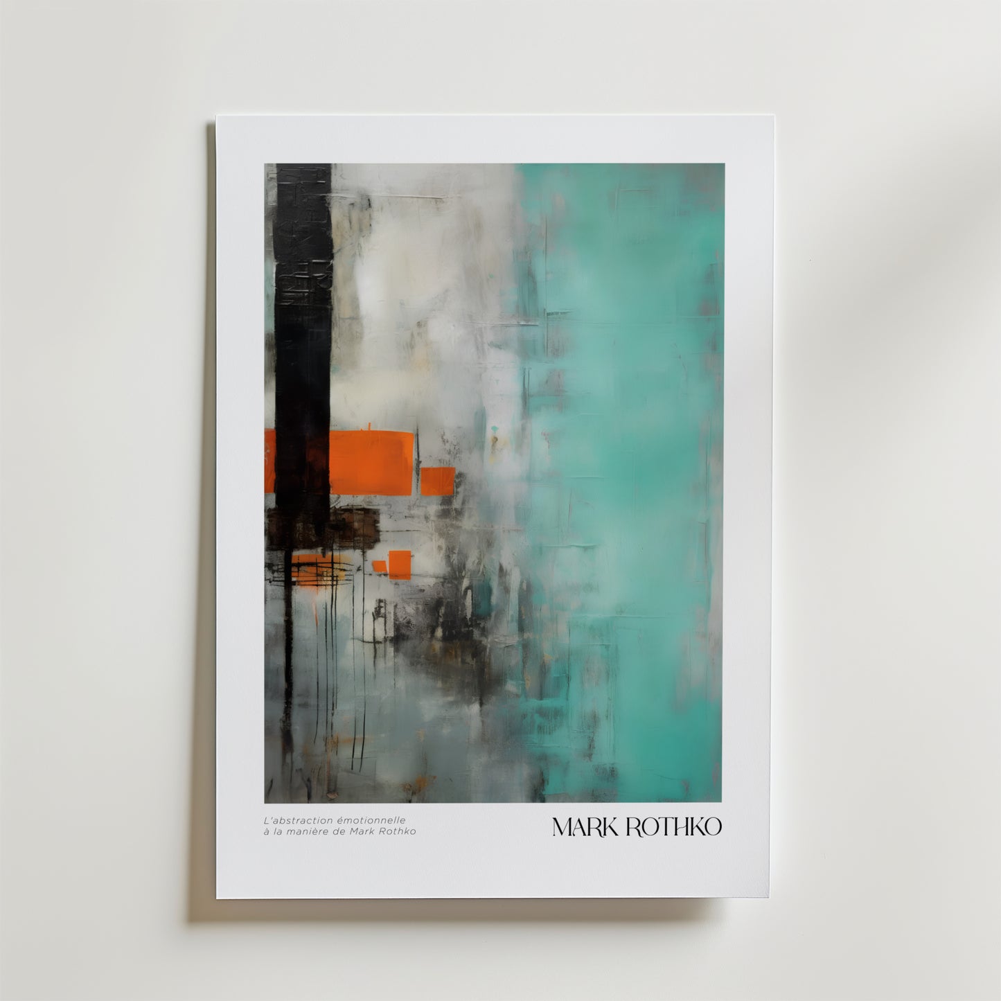 Dissipating forms Mark Rothko Poster