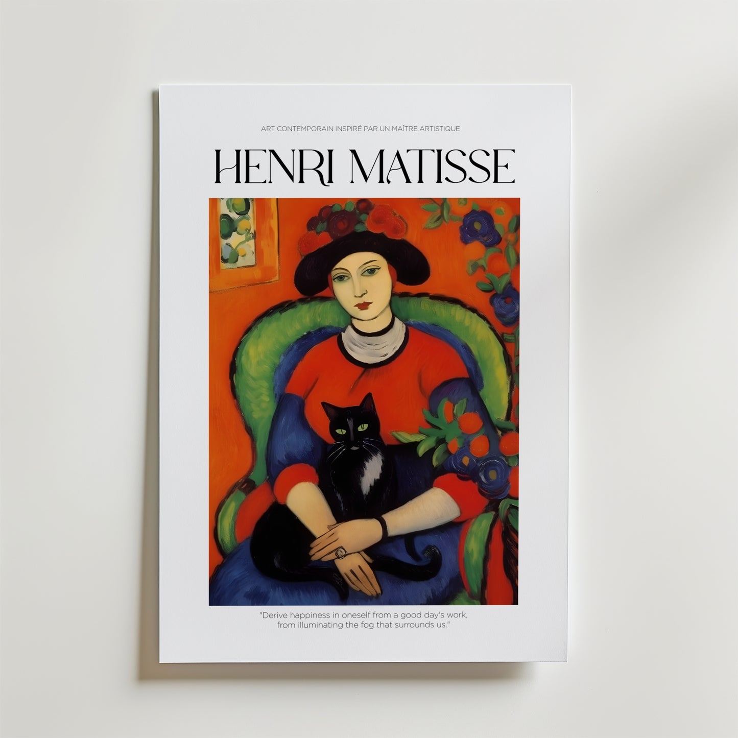 La Femme au Chat Matisse Poster