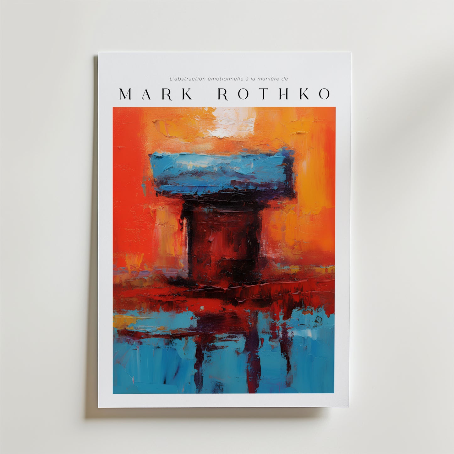 Temple of Flame Mark Rothko Poster