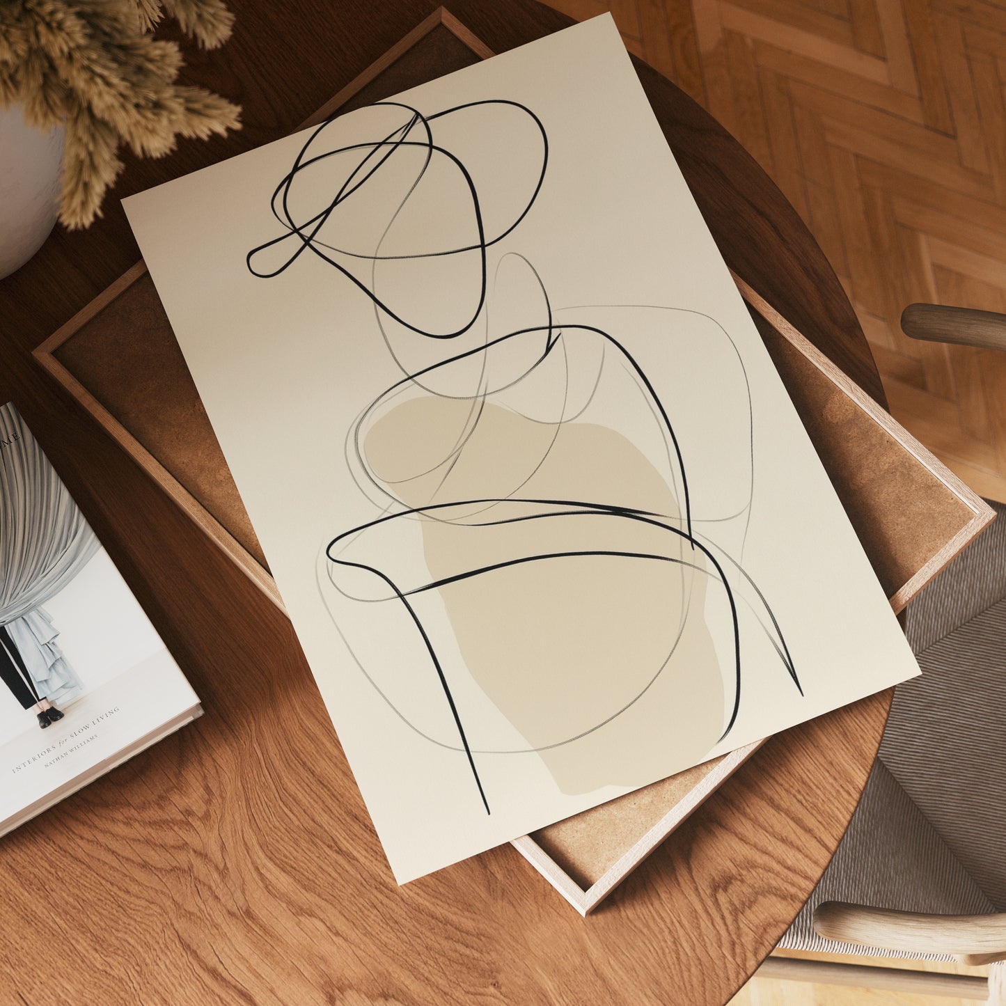 Abstract Silhouette Figure Poster