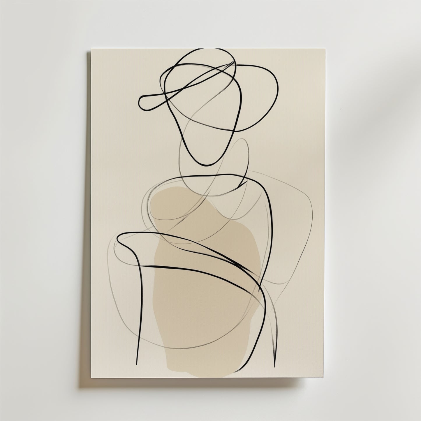 Abstract Silhouette Figure Poster