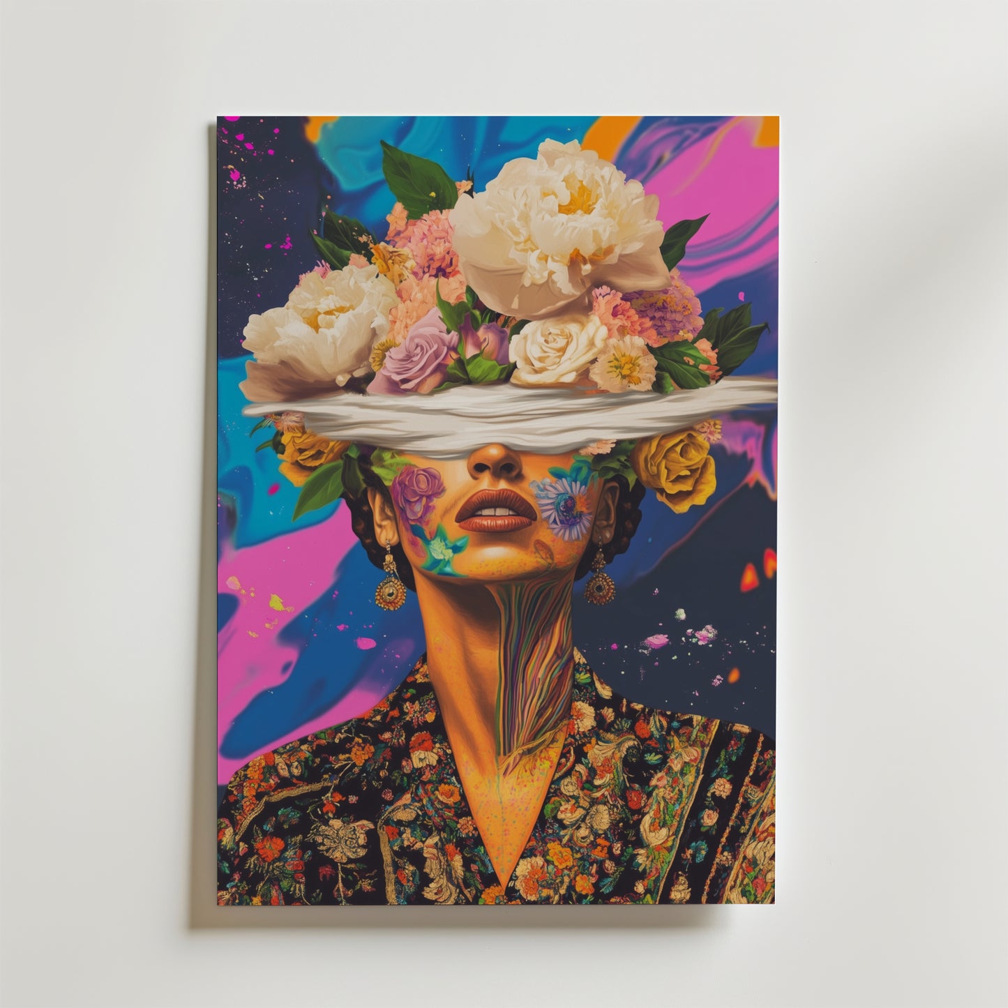 Floral Kahlo Mindscape Poster
