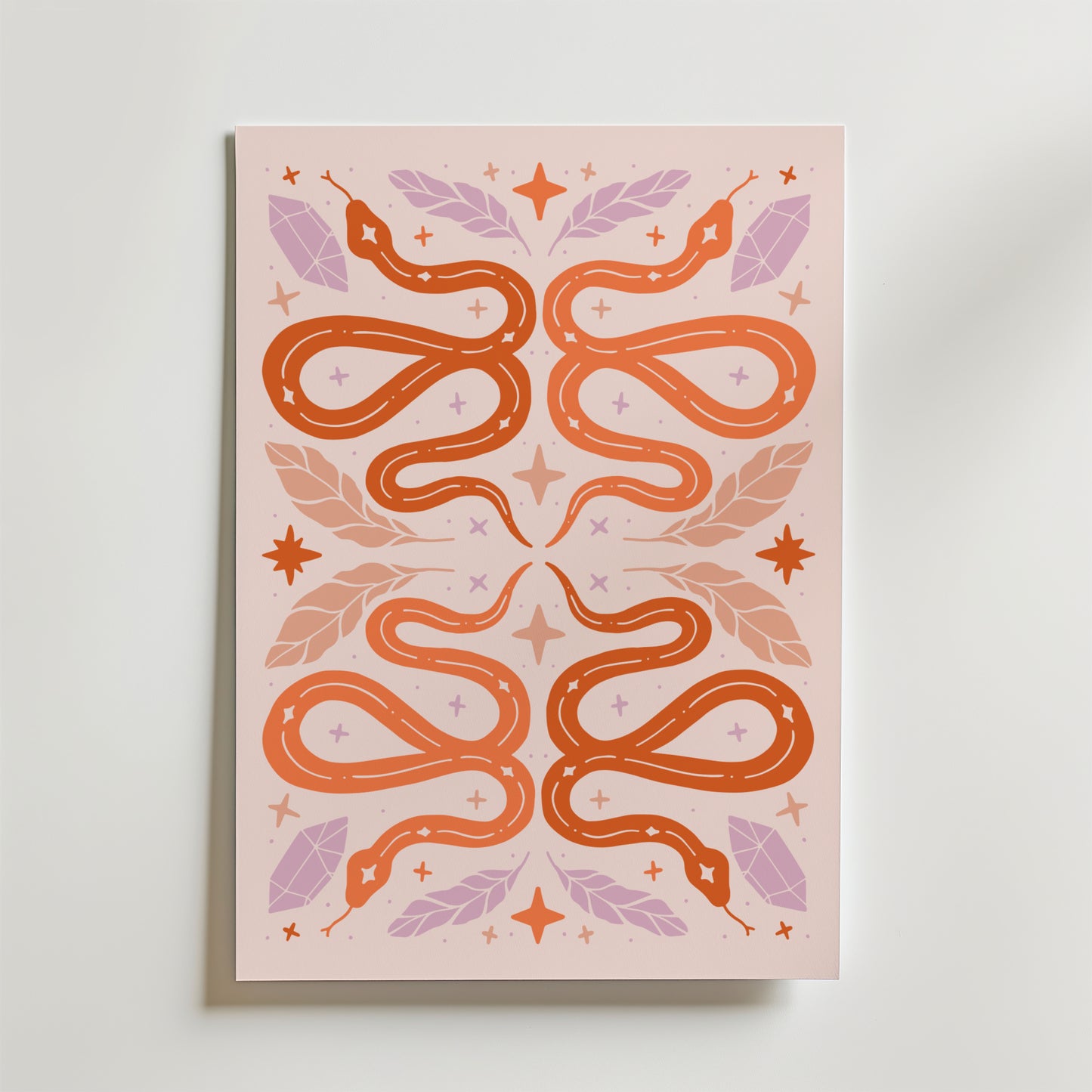 Orange Serpent Poster