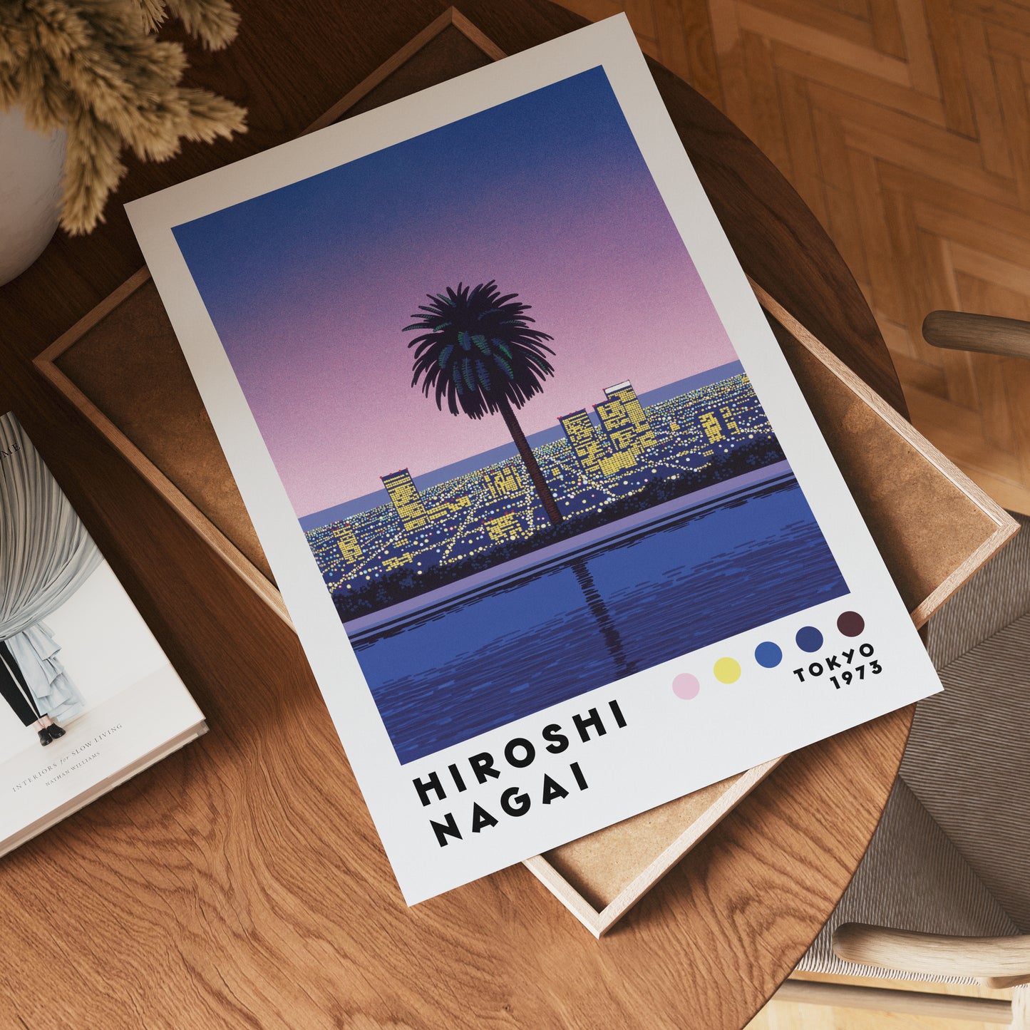 Hiroshi Nagai City Sunset Poster