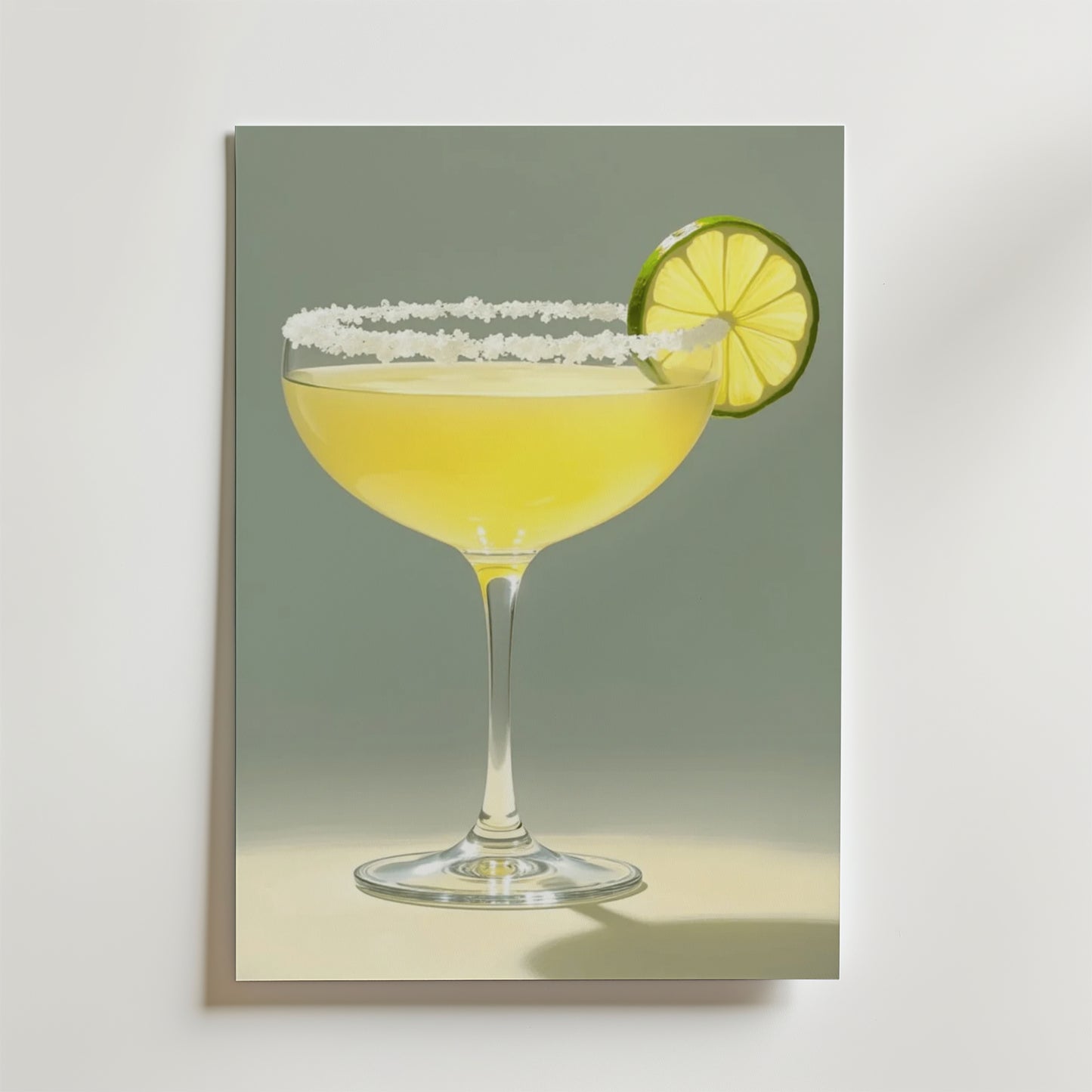 Golden Margarita Drink Poster
