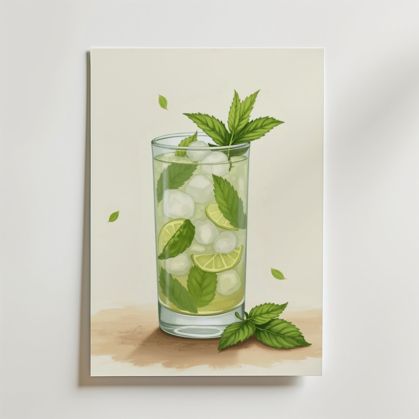 Iced Mojito Drink Poster