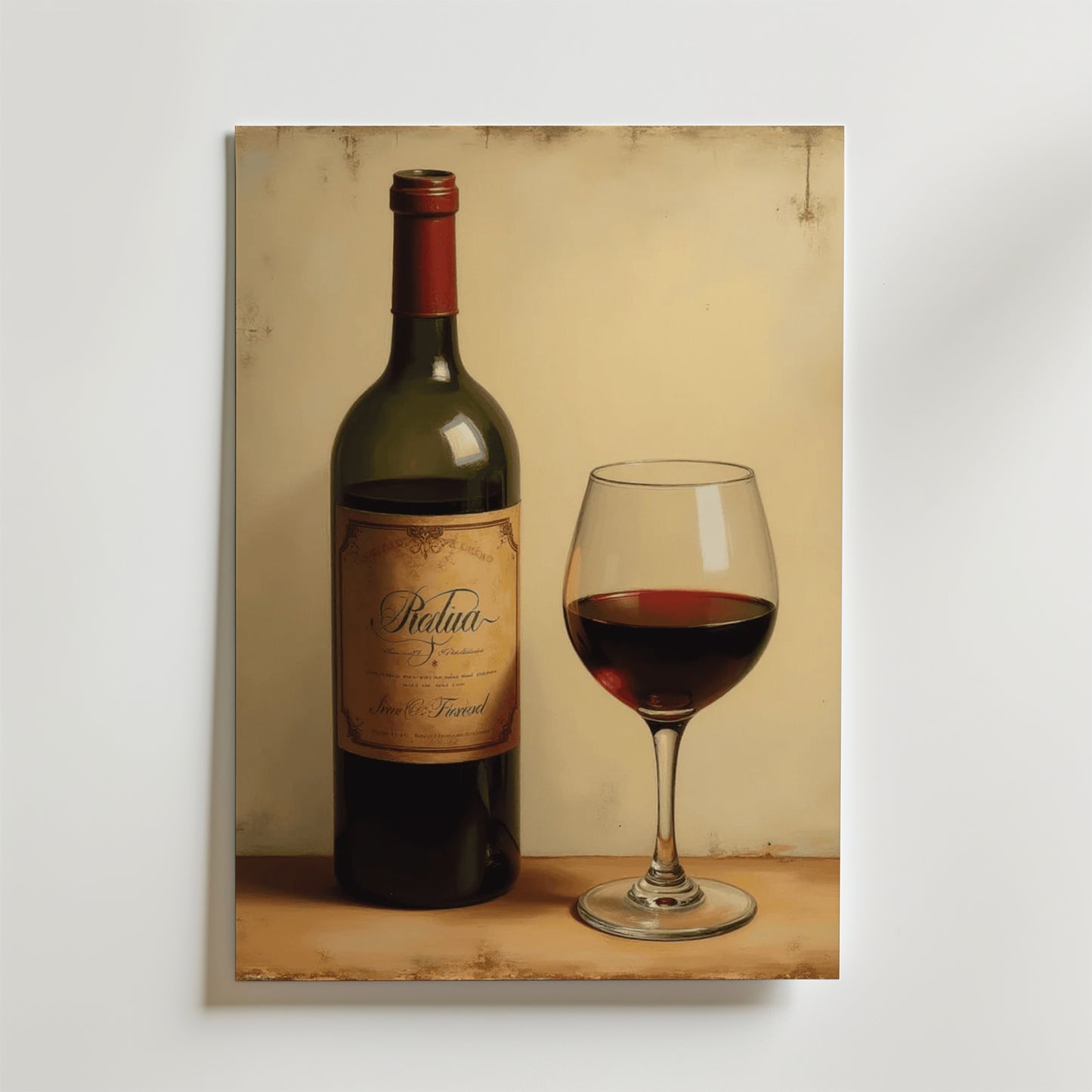 Classic Red Wine Poster