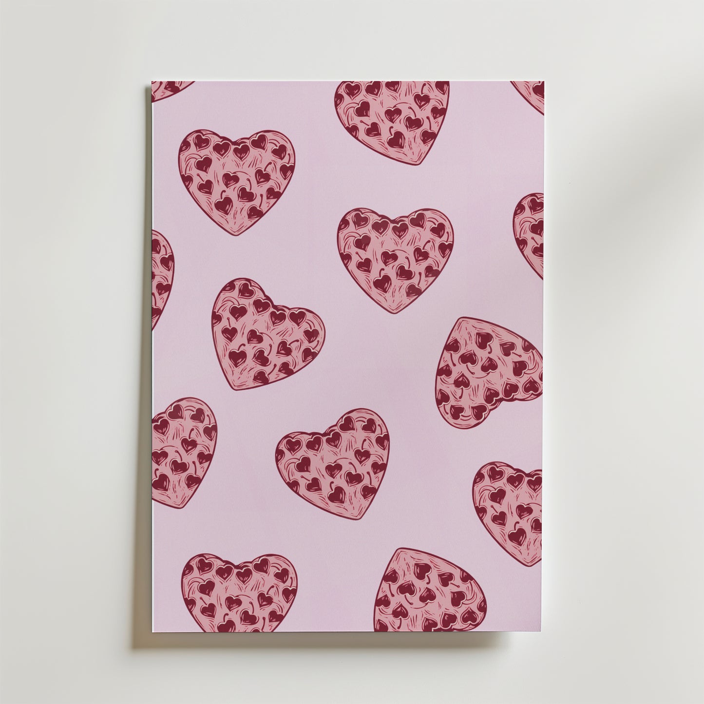 Strawberry Heart Poster