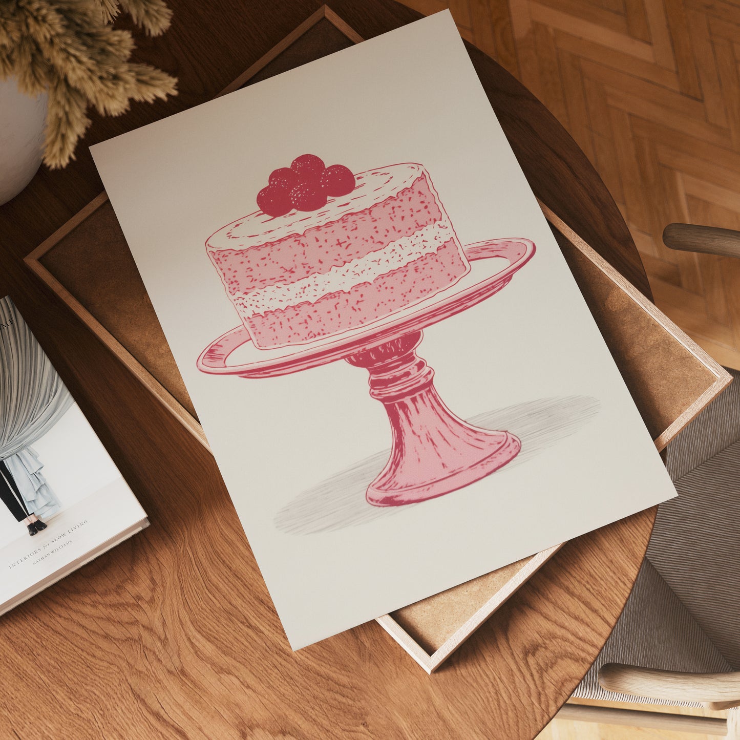 Raspberry Cake Poster