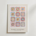 Wassily Kandinsky Concentric Circles in Pastel Poster – med passepartout