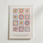 Wassily Kandinsky Concentric Circles in Pastel Poster – med passepartout