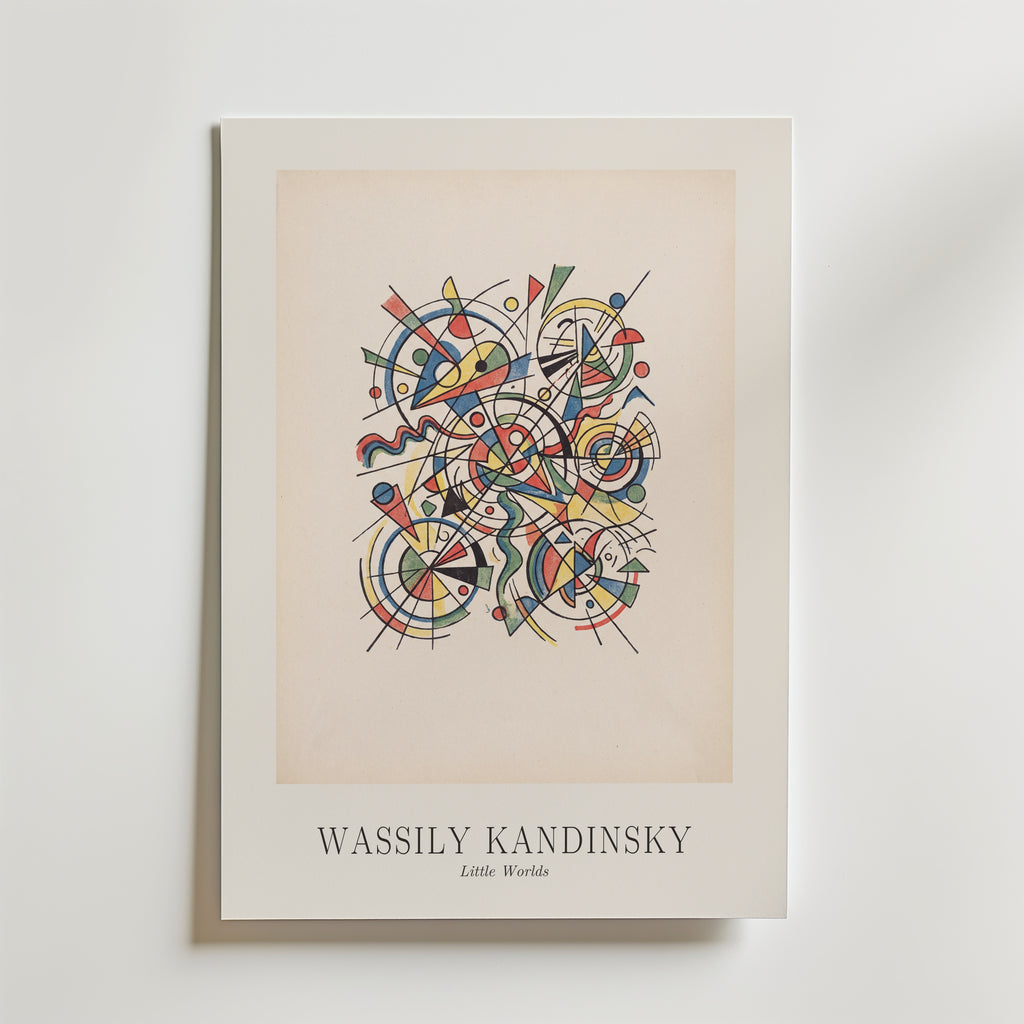 Wassily Kandinsky Little Worlds Poster – med passepartout