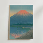 Hasui Kawase Daybreak over Lake Yamanaka 1931 Poster – utan passepartout