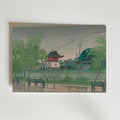 Hasui Kawase Shinobazu Pond in Rain 1929 Poster – utan passepartout