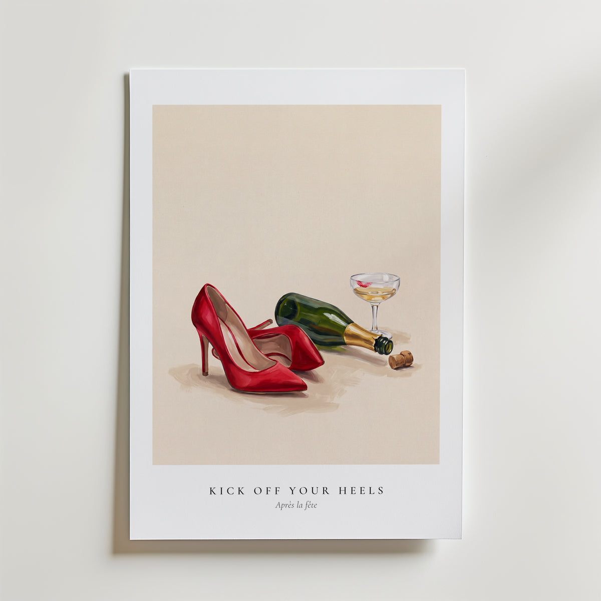 Lipstick and Linen Poster – utan passepartout