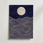 Moonlit Sea Poster – utan passepartout