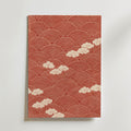 Red Waves and Clouds Poster – utan passepartout