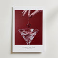 Velvet Cherry Drop Poster – utan passepartout