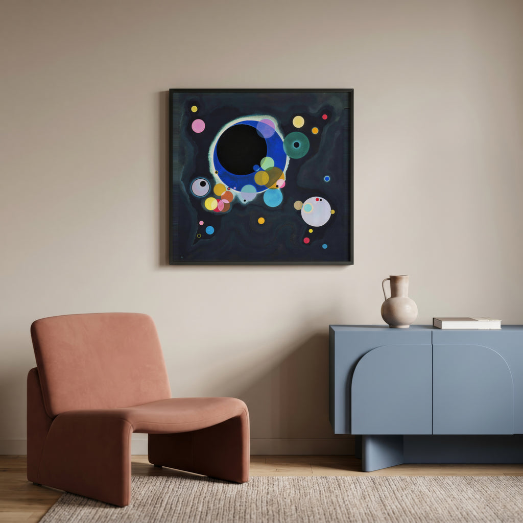 Wassily Kandinsky Several Circles 1926 Poster – inramad 1