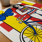 Fernand Leger The Big Julie 1945 Poster – närbild på papper