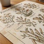 Pasta Botanica Poster – närbild på papper