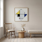Piet Mondrian Lozenge Composition 1921 Poster – inramad 3
