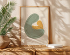 Abstract Embrace Sage Poster – i rum 2
