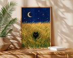 Hidden Cat Moonfield Poster – i rum 2