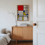 Piet Mondrian Tall Composition with Red Poster – i rum 2