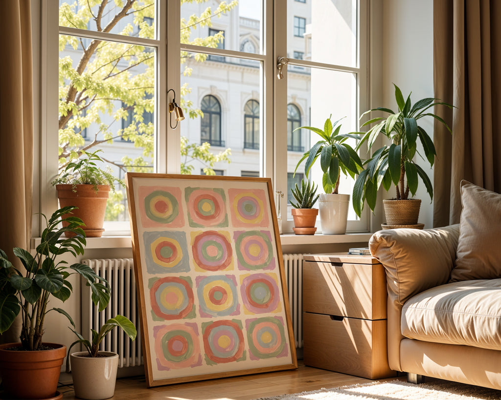 Wassily Kandinsky Concentric Circles in Pastel Poster – i rum 2