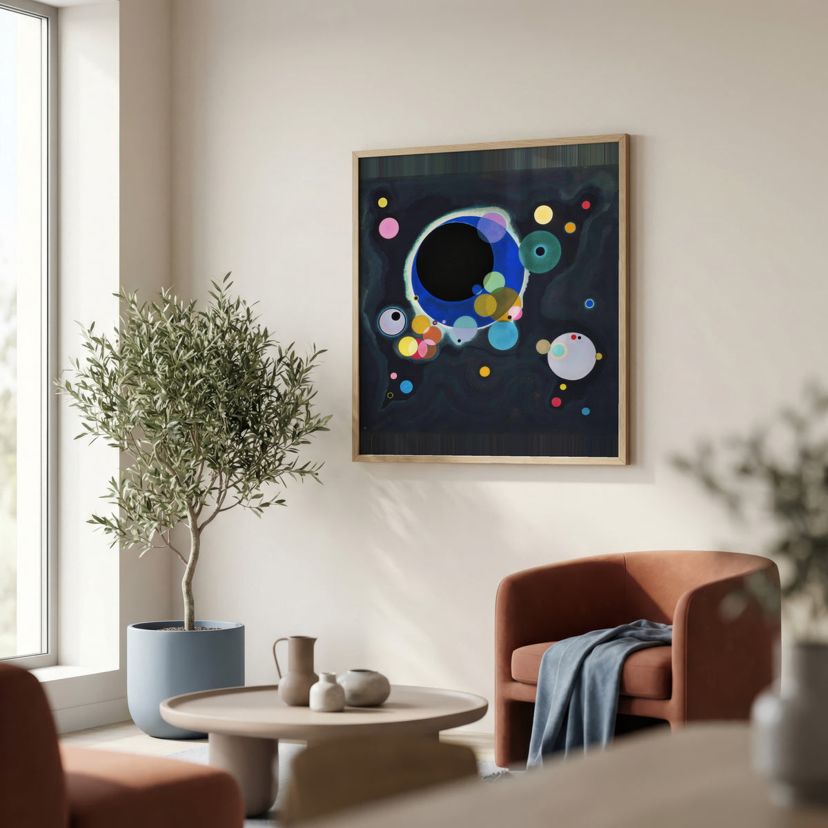 Wassily Kandinsky Several Circles 1926 Poster – inramad 4