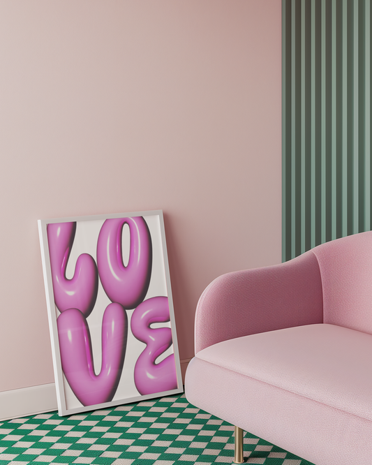 Bubble Love Poster